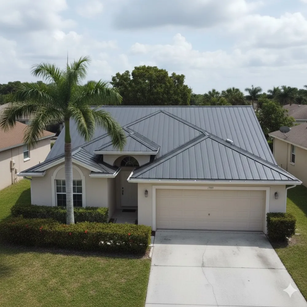 Hialeah home after new roof installation by Cardona Roofing
